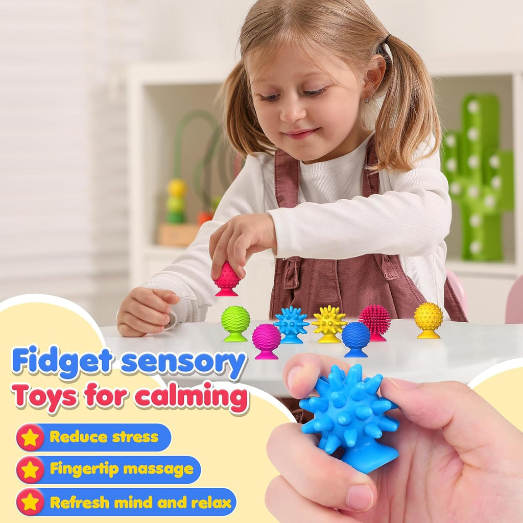 Sensory Fidget Toys Kids Adults: 24 Pack Textured Sensory Toys for Autism Kids C