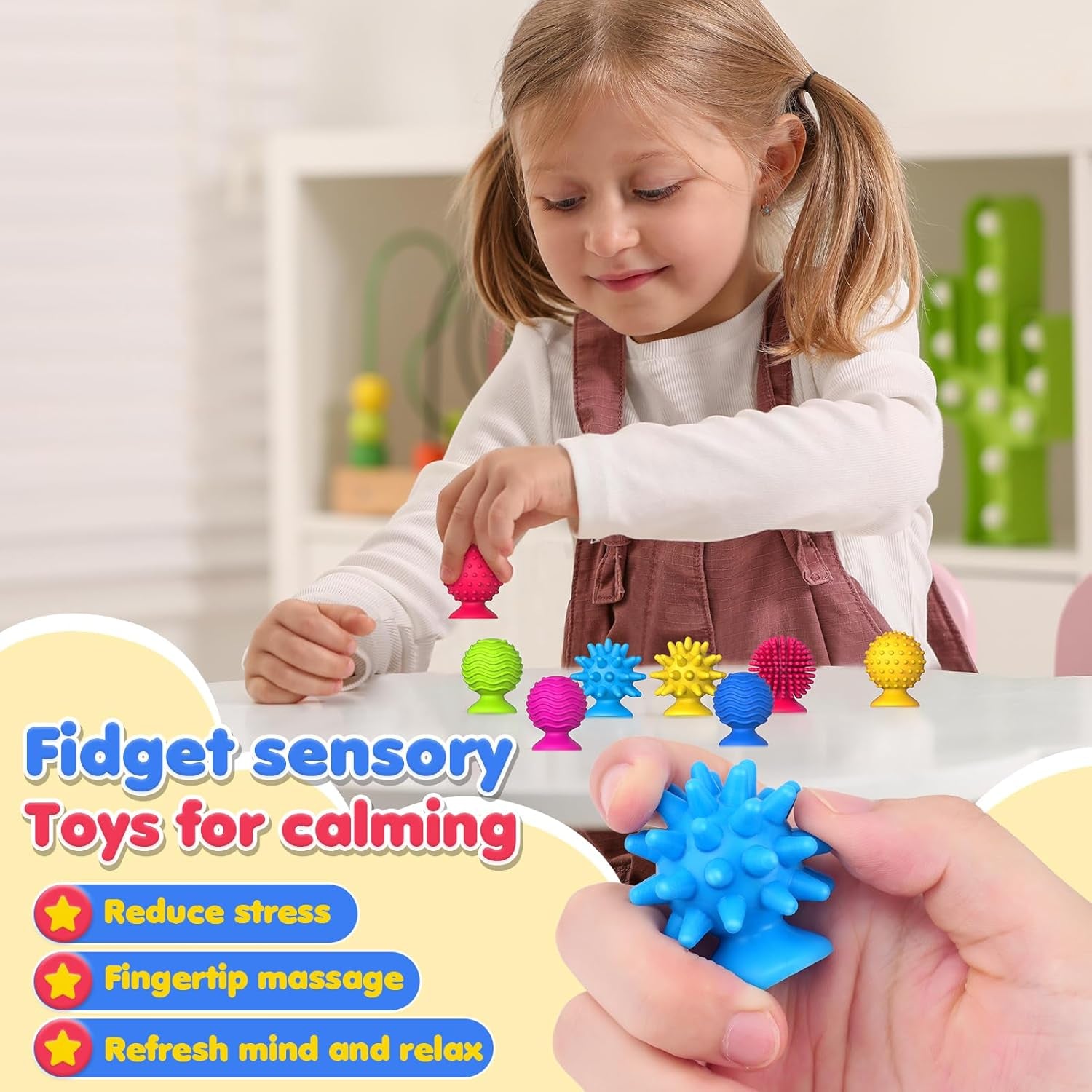 Sensory Fidget Toys Kids Adults: 24 Pack Textured Sensory Toys for Autism Kids C