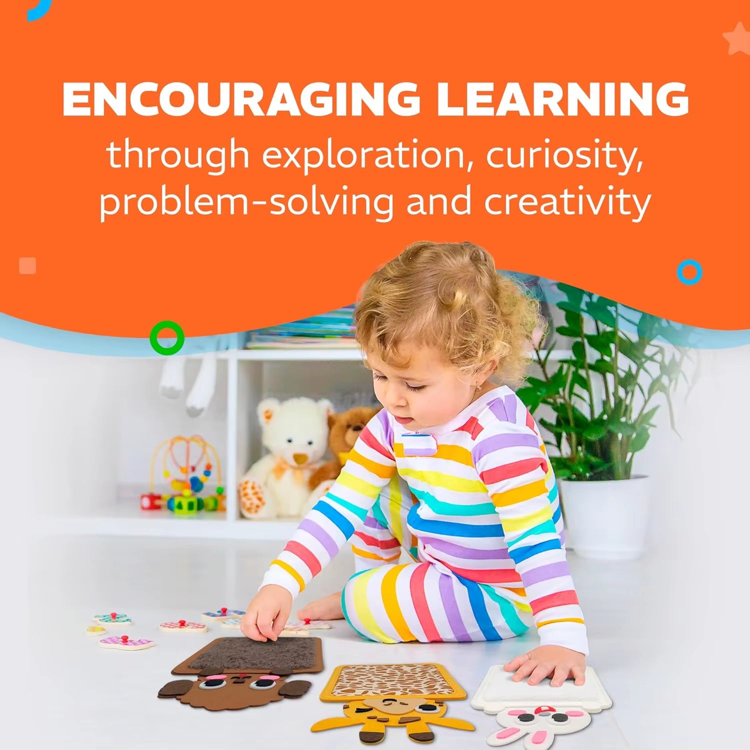 Montessori Animal Themed Sensory Mat Patches Assorted Textured, Colorful, and Interactive Sensory Wall Autistic Kids Ages 3-5