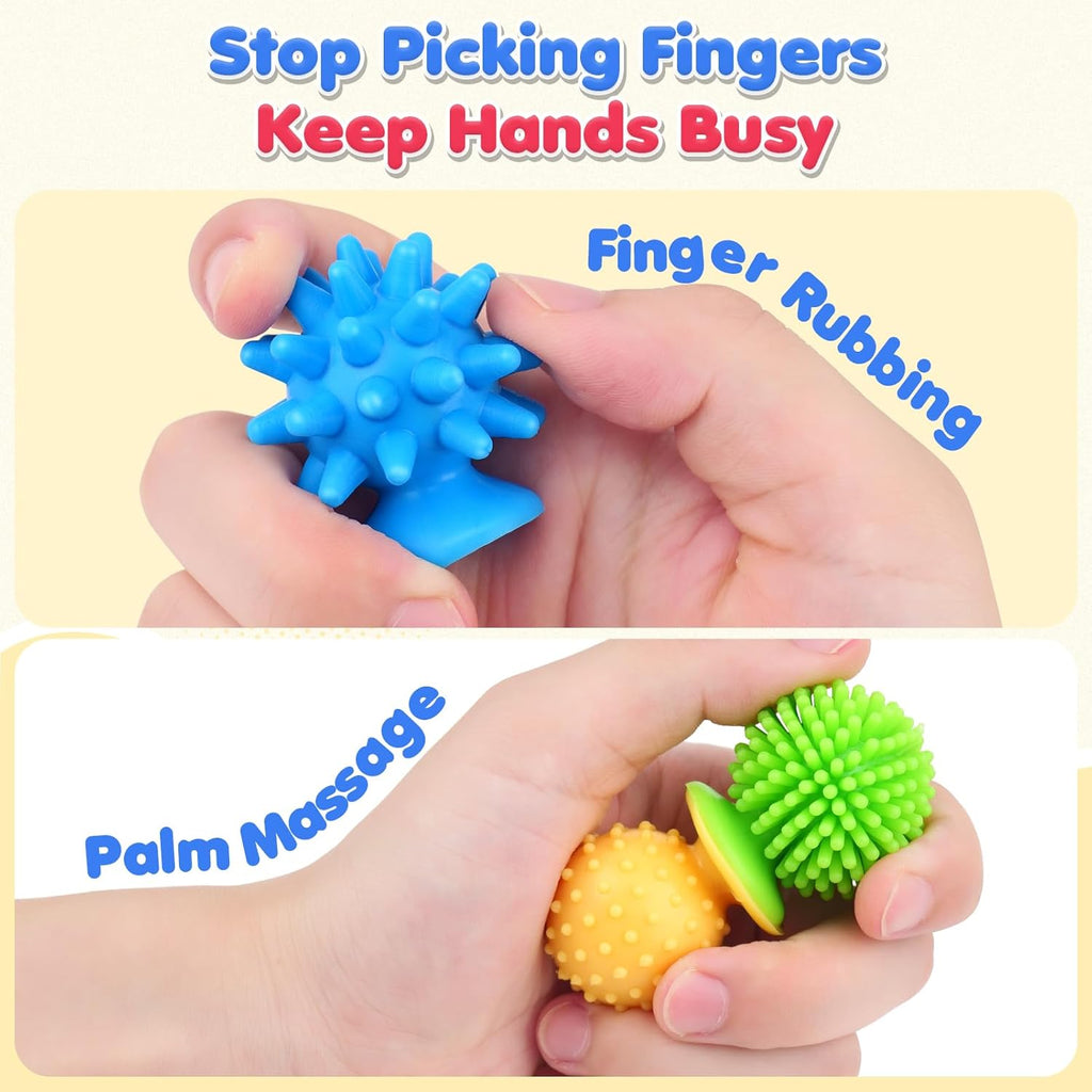 Sensory Fidget Toys Kids Adults: 24 Pack Textured Sensory Toys for Autism Kids C