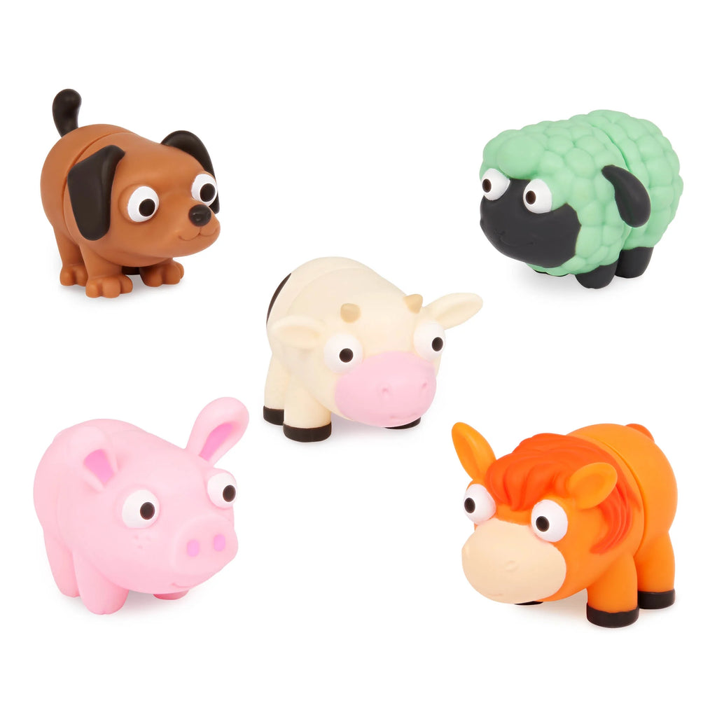 Li'L Barn Buddies 5 Sensory Farm Animal Tubes, Toddler and Preschool Toys