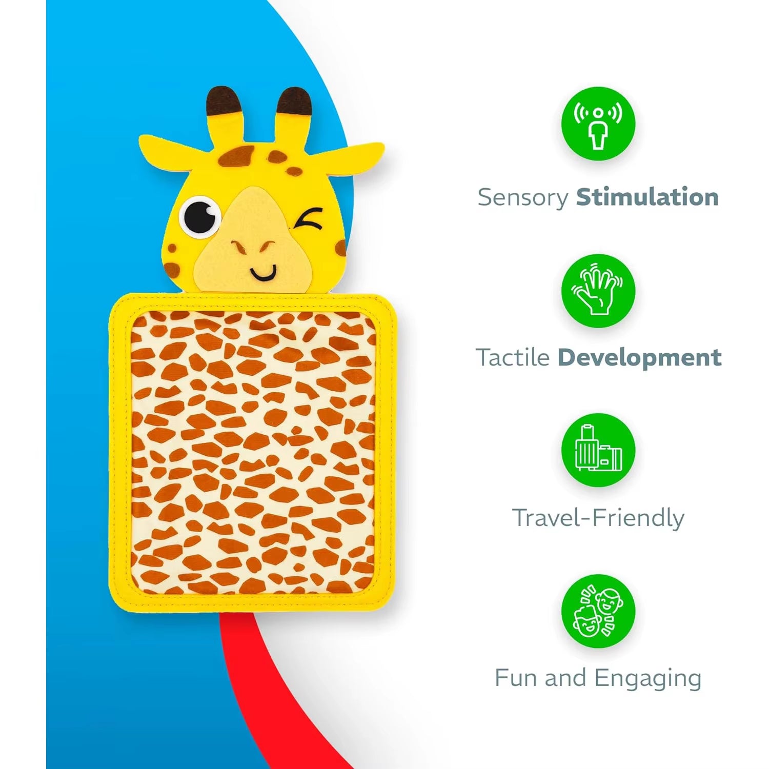 Montessori Animal Themed Sensory Mat Patches Assorted Textured, Colorful, and Interactive Sensory Wall Autistic Kids Ages 3-5