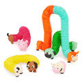 Li'L Barn Buddies 5 Sensory Farm Animal Tubes, Toddler and Preschool Toys