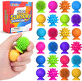 Sensory Fidget Toys Kids Adults: 24 Pack Textured Sensory Toys for Autism Kids C